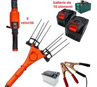Abbacchiatore Scuotitore Olive in carbonio a batterie 12V/21V con 2 batterie 21V