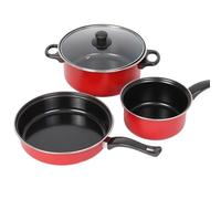 Abbagliante colore cucina pratico fritta senza fritte senza set a tre pezzi antiaderente lampione