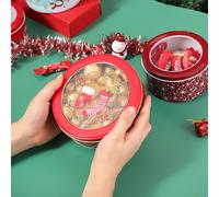 Abbaglianti Contenitori Portaoggetti 4pz Decorazioni Natalizie dal Design Elegan