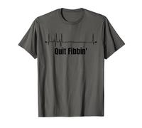 Abbandona Fibbin' Cardiologia Battito cardiaco Divertente Infermiera Cardiaca Maglietta