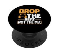 Abbandona il ritmo, non l'ingegnere del suono del microfono PopSockets PopGrip Adesivo