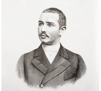 Abbas II Helmy Bey aka Abbas Hilmi Pasha 1874-1944. Ultimo Khedive (viceré ottomano) dell'Egitto e del Sudan. Da La Ilustracion Española y Americana pubblicato 1892. Stampa poster di Ken Welsh (14 x