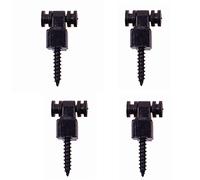 Abbassa-corde a rullo per alberi delle corde, per chitarre elettriche Fender Stratocaster e Telecaster (4 pezzi), Nero