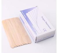 Abbassalingua in Legno Monouso, 100 Pezzi per Scatola, Spatole per Ceretta Depilatoria