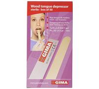 Abbassalingua in legno, sterili, imbustati singolarmente, confezione da 2.000 pezzi (40 scatole da 50 pezzi)