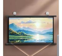 Abbassare lo schermo del proiettore, Schermo for proiettore a scomparsa manuale 4:3/16:9, schermo for proiezione HD da 30", 40", 50", 60", 72"(0.16875,60")