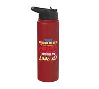 Abbastanza difficile da essere un pazzo paraprofessionista per amarlo Stainless Steel Insulated Water Bottle