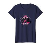 Abbastanza Forte da Indossare Il Rosa: consapevolezza del Cancro al Seno Maglietta, Donna, Navy, 3XL