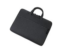 Abbastanza spazio Borsa for laptop con tracolla in tessuto Oxford 14. Valigetta da lavoro 15,6 pollici(Nero,Piccolo)