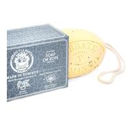 ABBATE Y LA MANTIA: Sapone Solido con Corda - Per Corpo e Capelli - Olio di Macadamia, Semi di Papavero e Zafferano - 330g - Made in Italy