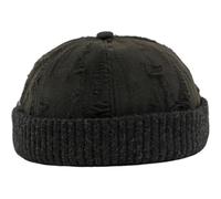 Abbdbd Bonnet Unisexe En Déchirée, Style Gothique, Sans Bord, Chaud Épais, pour Femme.