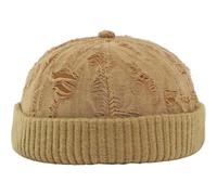 Abbdbd Bonnet Unisexe En Déchirée, Style Gothique, Sans Bord, Chaud Épais, pour Femme.