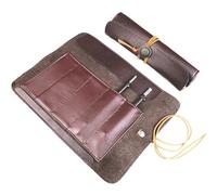 Abbdbd Borsa Arrotolabile per Strumenti Intaglio Custodia per Coltello Arrotolabile per Incisione in Pelle Borsa per Attrezzi Multifunzione Tascabile per Intaglio Portatile