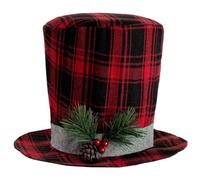 Abbdbd Cappello Babbo Natale Nero, Decorazione Tavolo Natalizia per Casa, Le Vacanze, Le Feste Invernali
