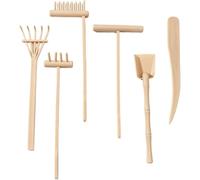 Abbdbd Mini Set di Attrezzi Giardino Zen, Rastrelli per Vaschette di Sabbia in Plastica, Kit Fai Te per Rastrelli Giardino Zen per Decorazione del Tavolo di Casa, Ufficio E Feng Shui.