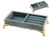 Abbdbd Vassoio per Gioielli Porta Anelli Orecchini Vassoio per Esposizione Anelli Porta Inserti Scatola Porta Gioielli per Ragazza Negozio Casa