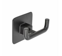 ABBENDIABITO DOPPIO A MURO GANCIO APPENDINO NERO SET BAGNO COLD WIND BLACK