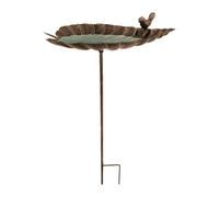 Abbeveratoio alto per uccelli, abbeveratoio da terra con da giardino | Decorazione a forma di foglia per osservazione di uccelli, colibrì e api
