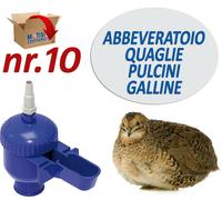 Abbeveratoio automatico a livello costante per polli, galline, colombi Pezzi 10