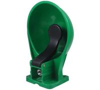 Abbeveratoio Automatico per Bovini Valvola a Tocco, Verde Nero | Ciotola Singola ad Arco, Ferro e Plastica, per Suini e Vitelli in Recinti e Corsie