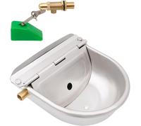 Abbeveratoio Automatico per Cani in Acciaio Inox, Abbeveratoio per Bestiame,Con