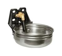 Abbeveratoio automatico per cavalli in acciaio con valvola per tubo. Capacità 5