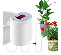 Abbeveratoio automatico per interni - Timer acqua programmabile | Kit irrigazione a goccia per vaso, dispositivi di irrigazione automatica, protezione intelligente contro