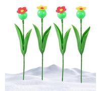 Abbeveratoio automatico per uccelli, dispenser di acqua a forma di fiore, ciotola per api autoportante, accessorio per l'irrigazione degli uccelli, decorazione per la casa per giardino, cortile, prato