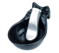 ABBEVERATOIO CON LINGUA INOX NERO GHISA PER CAVALLI VITELLI BOVINI VACCA