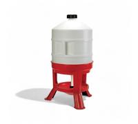 Abbeveratoio con serbatoio in plastica 30 litri su treppiedi con diametro 31xH72 cm ideale per animali