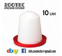 ABBEVERATOIO GALLINE AUTOMATICO POLLI PULCINI ANATRE 10LT MANGIATOIA PER GALLINE