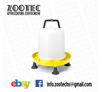 ABBEVERATOIO GALLINE AUTOMATICO POLLI PULCINI ANATRE 10LT MANGIATOIA PER GALLINE