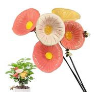 Abbeveratoio per 5 Tutor decorativi resistenti alle intemperie | Abbeveratoio per api e farfalle per esterni cortile Patio Prato Parco Massiccio