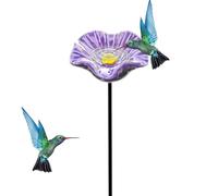 Abbeveratoio per , a forma di in resina con picchetto per il fissaggio a terra, abbeveratoio per , per giardino, balcone, cortile, terrazza, prato e sentiero