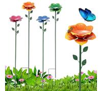 Abbeveratoio per api | Resistente alle intemperie con paletto stabile, abbeveratoio a forma di fiore per api in giardino, per balcone, giardino posteriore, terrazza, fattoria, patio e parco