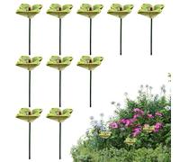 Abbeveratoio Per Da Giardino 10 Pezzi Mangiatoia In Ceramica Colorata A | da Bagno per e Farfalle Per Esterno All'Aperto Giardino Cortile Prato Patio Terrazza Terreno Casa E Giardino