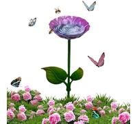 Abbeveratoio per da giardino, per uccelli con fiori e decorazione da giardino per esterni, abbeveratoio in metallo con design floreale per , per colibrì che bevono in giardino, balcone, cortile
