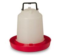 ABBEVERATOIO PER GALLINE POLLI IN PLASTICA DA TERRA O SOSPESO CON MANIGLIA 10 LT
