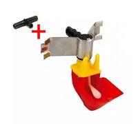 ABBEVERATOIO PER GALLINE POLLI PULCINI AUTOMATICO VASCHETTA 30mm+RACCORDI "T"