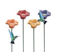 - Abbeveratoio per il giardino, 4 pezzi, decorazione da giardino con farfalle, per proprietari di case, amanti degli animali, terrazza, prato, giardino anteriore, cortile, balcone, , scuola