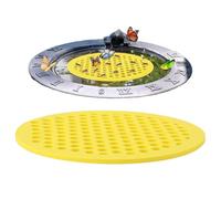 Abbeveratoio per il giardino, resistente alle intemperie, rotonda, impermeabile, per giardino, cortile, fattoria, terrazza e prato, facile da pulire