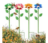 Abbeveratoio per le per il giardino - 4 pezzi - Vasca per le e le farfalle in metallo a forma di giardino | per cortile terrazza prairie Les Uiseaux