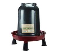 Abbeveratoio per pollame, abbeveratoio di quaglia con piedini, in materiale riciclato con chiusura a baionetta e sospensione (da 1,5 l a 10 l), Made in Europe