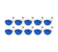 Abbeveratoio per Polli, 10 Pezzi Abbeveratoio Automatico per Pollame Ciotola per Acqua per Polli Tazze per Acqua per Polli Alimentatore per Acqua per Polli Ciotola per Pollame