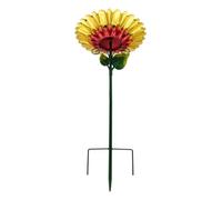 Abbeveratoio per uccelli a forma di - Girasoli in metallo resistente alle intemperie, d'acqua da giardino, dispenser di idratazione, per esterni, prato, giardino, terrazza, cortile