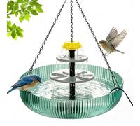 Abbeveratoio Per Uccelli Ad Energia Solare Decorazione da Giardino a 3 | Fontana Solare per Uccelli Per Patio, Portico, Giardino, Balcone, Ramo D'Al