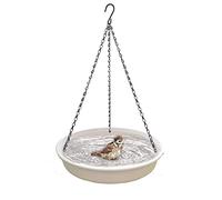 Abbeveratoio per uccelli da 30,5 cm, mangiatoia per uccelli con gancio e catena, per esterni, giardino, cortile, patio