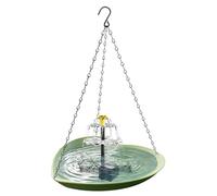 Abbeveratoio per uccelli da esterno, a forma di cuore, resistente alle intemperie, fontana solare per abbeveratoio per uccelli, per gorgoni, parrocchetti, inseparabili, fringuelli, giardini, laghetti
