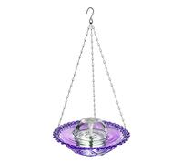 Abbeveratoio per uccelli | Elettrico, trasparente, antiruggine, decorativo | Pompa dell'acqua per abbeveratoio per uccelli | Per giardino, sentieri, vialetti, terrazza, balcone, prato