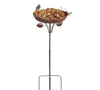 Abbeveratoio per uccelli esterni | Uccelli autonomi, arte decorativa con base a 5 punte per giardino esterno cortile prato